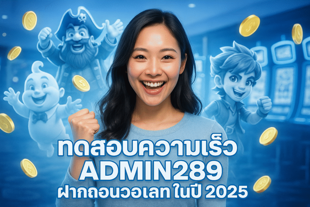 ทดสอบความเร็ว ADMIN289 ฝากถอนวอเลทในปี 2025